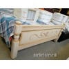Кровать массив дерева 1600 «Карина-5» с ящиками Дуб молочный