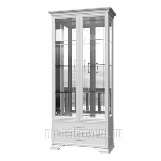 Шкаф-витрина 4 стекла «Грация ШР 2» Белый