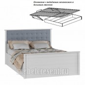 Кровать 1400 с подъёмным механизмом «Ричард РКР-2» Ясень Анкор светлый