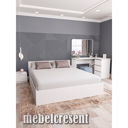 Кровать «Мори КРМ 1600.1» Белый
