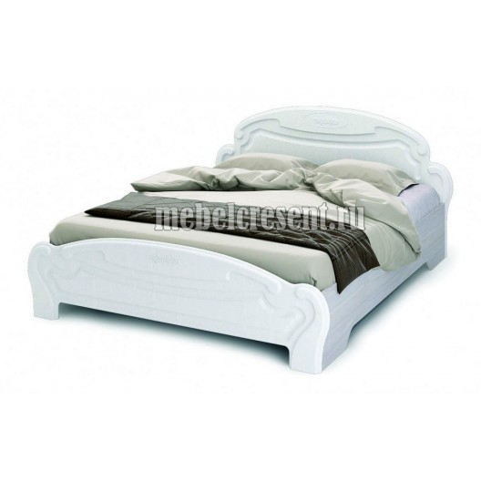 Кровать 1400 с подъёмным механизмом «Медина КР 041» Дуб Анкор светлый - Дуб Белый