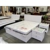 Кровать 1400 из экокожи «Рондо» Белый