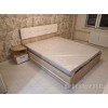 Кровать 1600 «Белладжио КР-05» Дуб Сонома – Белый шагрень