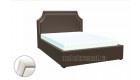 Кровать 1800 из экокожи «Беатрис» Шоколад