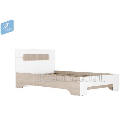 Кровать 1400 «Палермо 3 КР-003» Белый глянец