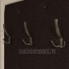 Вешалка «Оскар 7А» Дуб Сонома - экокожа Черно-коричневая